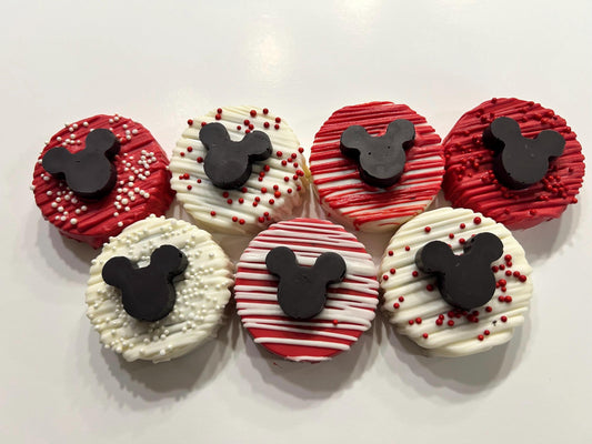 Mouse Oreos, Mickey Desserts, Minnie Desserts, Disney Oreos, Disney Treats, Disney Pretzels, Mickey Party Favors